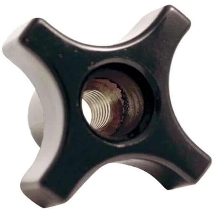 DAVIES Four Prong Knob, Clamp Knob, 12-13 Size, 1.14 L, HR Phenolic