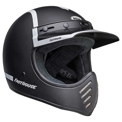 Bell Moto Moto-3 MatteGloss BlackWhite Fh Old R Large