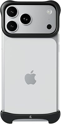 Arc Pulse Compatible with iPhone 17 Pro Phone Case (2025), Minimalist Protective Shock Absorption Aerospace Grade Aluminum Shells + Elastomer Inlays Easy Fit 6.3 inch Gold
