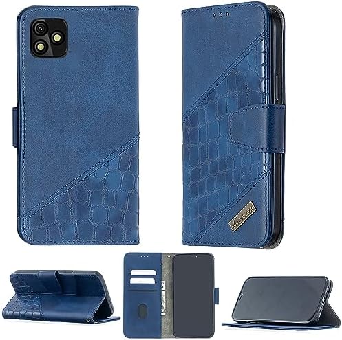 Case for Logicom Link Case Compatible with Logicom Link Phone Case Cover Flip Stand Cover Stitching Style Wallet Case Blue
