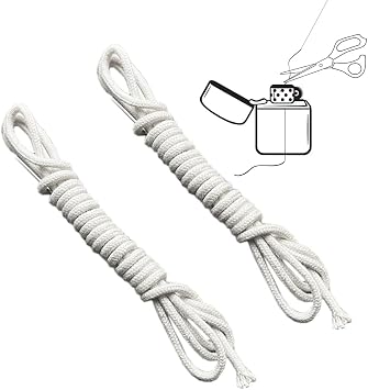 Kerosene Lighter Wick, Oil Lighter Wick, Kerosene Lighter Consumables Replacement Cotton Core with Metal Needle Lighter Accessories Suitable for Most Brands of Kerosene Lighter