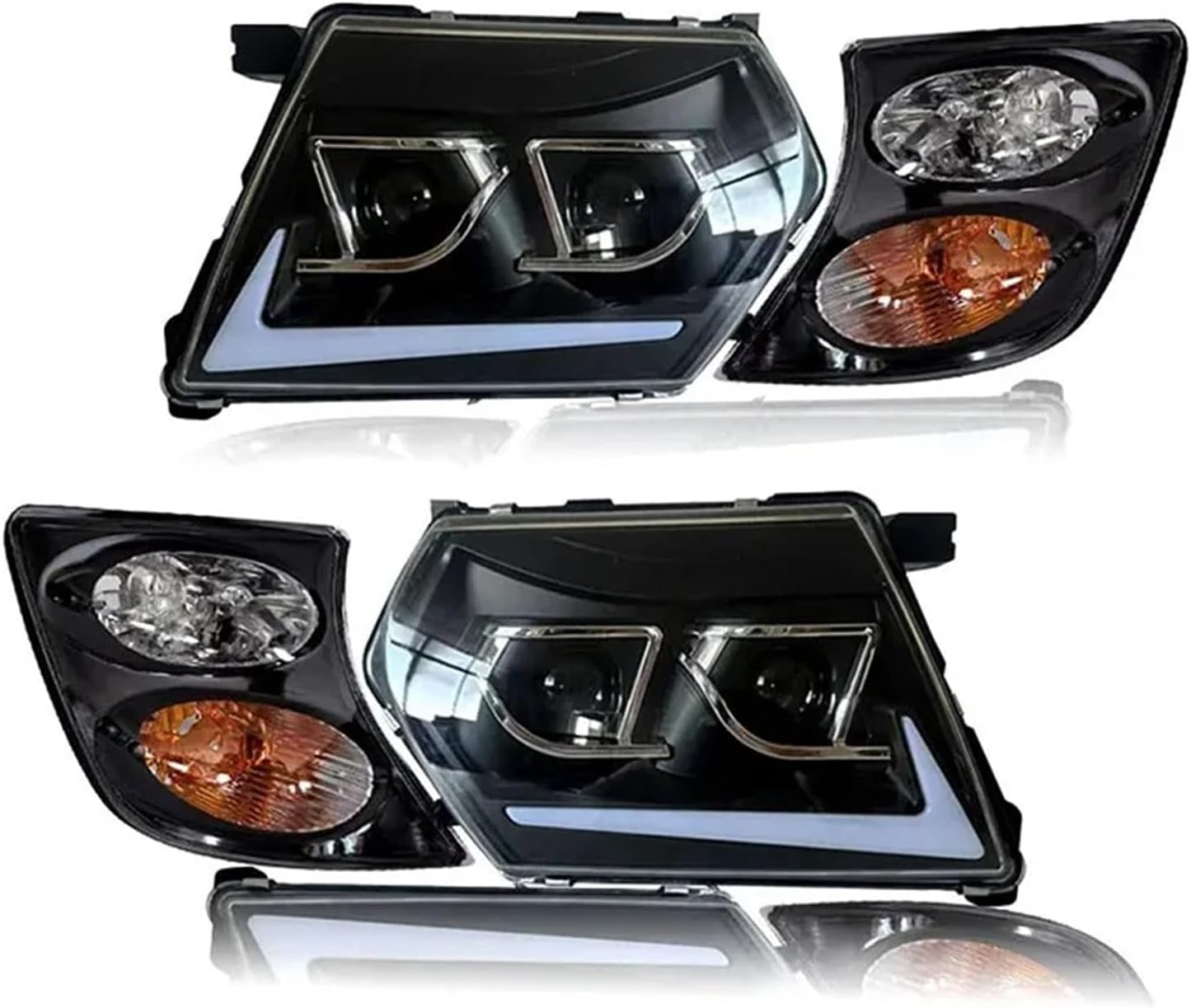 Front Headlight A Set Car Led Headlights Head Lamp Lights For Nissan For PATROL SAFARI Y61 1999 2000 2001 2002 2003 26010-VC325 26060-VC325 Headlamp Assembly