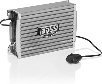 BOSS Audio Systems AR1500M Monoblock Car Amplifier - 1500 High Output, HighLow Level Inputs, Low Pass Crossover, Hook Up to Subwoofer for Bass
