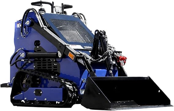 23HP Skid Steer Loader, Compact Twin-Cylinder Engine with Quick Attach System, Rubber Tracks, Heavy-Duty Mini Loader for Landscaping, Farming (DM-SS380)