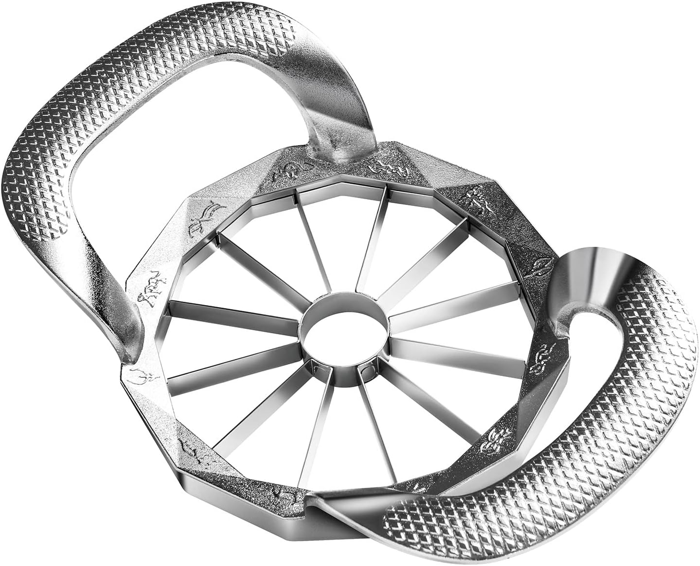 Apple Slicer, HEAVY DUTY Apple Corer, 12-Blade Stainless Steel Apple Cutter Divider Pitter ,Sturdy and Sharp
