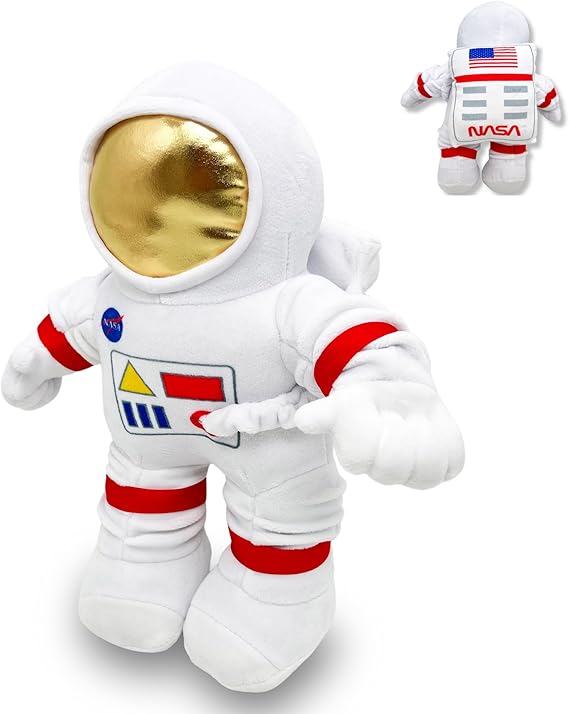 Soft Astronaut Plush Outer Space Toys, Cuddly NASA Astronaut Stuffed Animal for Space-Themed Nursery/Room Decor, Gifts for Kids Toddlers 12