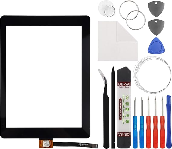 Touch Screen Panel Digitizer (Without LCD Display) Compatible with AUTEL MaxiSys MS906TS MS906 MS906BT 8.0 inch with Tools