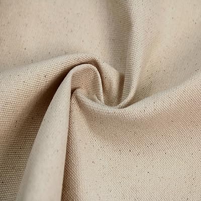 62 Wide 10oz Cotton Canvas Fabric by The Yard - No Stretch, Medium-Weight, Duck Cloth for Painting, Upholstery, Crafts, Workwear, Bags, Backings & DIY Projects